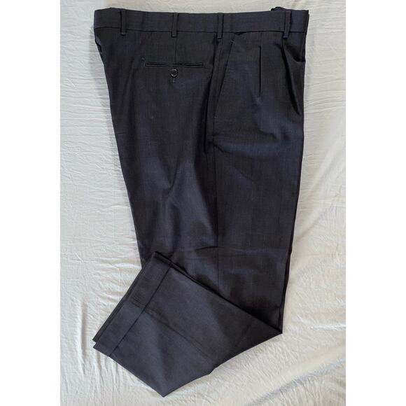 Brooks Brothers 1818 Madison Pleated/Cuffed Wool Dress Pants, Slacks. 43X29. - Picture 2 of 10